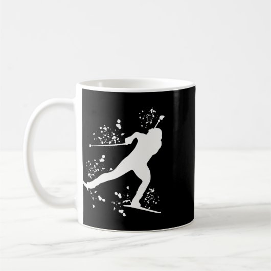 Biathlete Nordic Ski Biathlon 6 Kaffeetasse (Links)