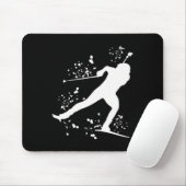 Biathlete Nordic Ski Biathlon 6 Mousepad (Mit Mouse)