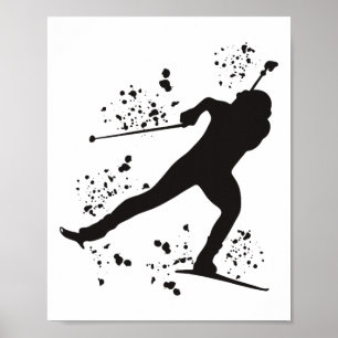 Biathlete Nordic Ski Biathlon 8 Poster