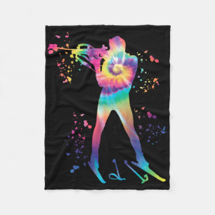 Biathlete Nordic Ski Biathlon Fleecedecke