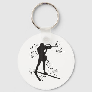 Biathlete Nordic Ski Biathlon T - Shirt_2.png Schlüsselanhänger