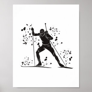 Biathlete Nordic Ski Biathlon T - Shirt_3.png Poster