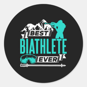 Biathlete Ristorante da Valentino Runder Aufkleber
