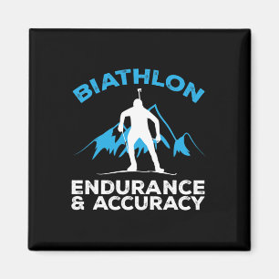 Biathlon Ausdauerakkuranz Cross Ski Shooting Magnet