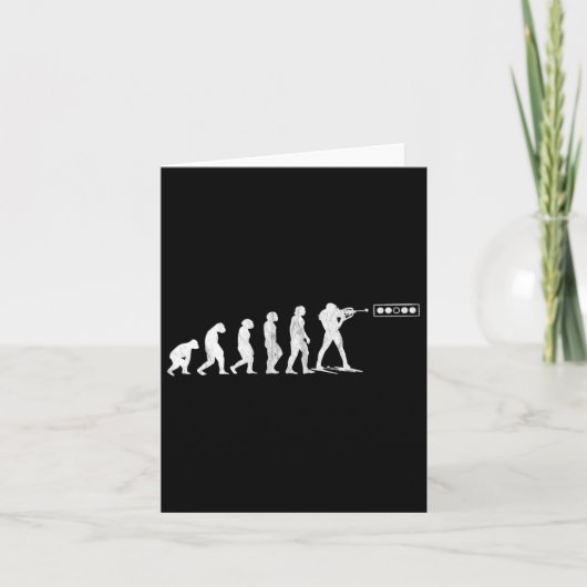 Biathlon Biathlet Human Evolution Shooting Range W Karte (Vorderseite)