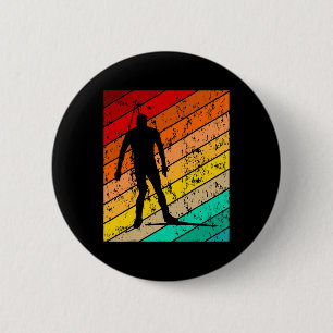 Biathlon Biathlet Skifahren Ski Vintages Retro 2 Button