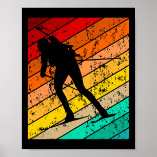 Biathlon Biathlet Skifahren Ski Vintages Retro Poster