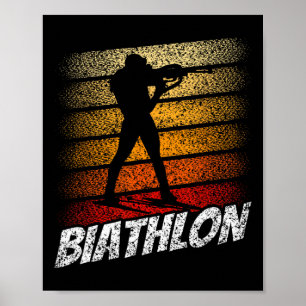 Biathlon Biathlete Biathlon Sport Poster