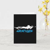 Biathlon Biathlete Langlaufloipen Zielort Karte (Gelbe Blume)