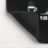 Biathlon Biathlete Plan Heute Kaffee Bier Skifahre Mousepad (Ecke)