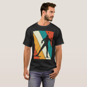 Biathlon Biathlete Target Skiing Retro Vintage T-Shirt (Vorne ganz)