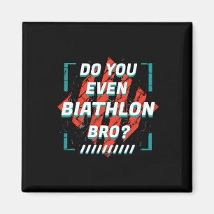 Biathlon Bro Funny Sports Spaß Games Magnet