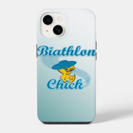Biathlon Chick #3 iPhone Hülle (Rückseite)