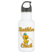 Biathlon Chick Trinkflasche (Vorderseite)
