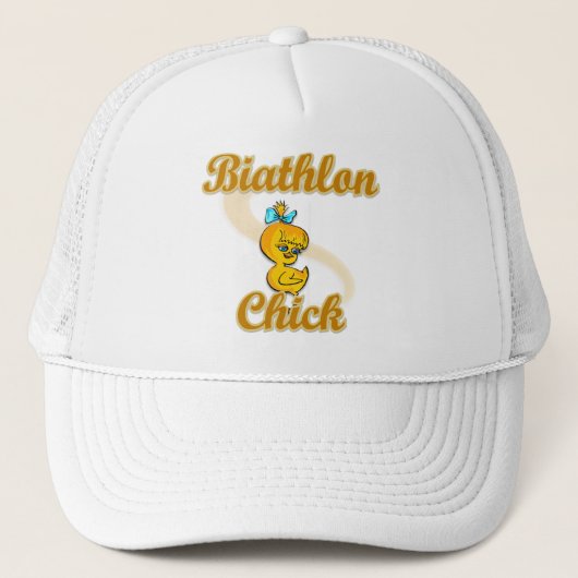 Biathlon Chick Truckerkappe (Vorderseite)