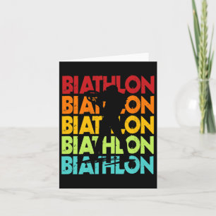 Biathlon Design Biathlete Langlaufloipe Ski Karte