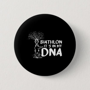Biathlon Es ist in meinem DNA Motiv für einen Biat Button