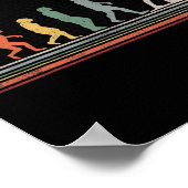 Biathlon Evolution Retro Skigebiet Poster (Ecke)
