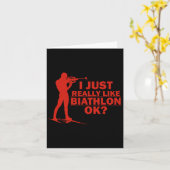 Biathlon Funny Pagnale Lage Biathlete Shows S Karte (Gelbe Blume)