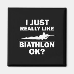 Biathlon Funny Pagnale Lage Biathlete Shows S Magnet