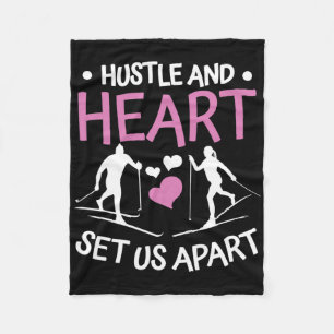 Biathlon Hustle and Heart Set Uns Apart Cross Coun Fleecedecke