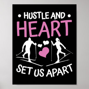 Biathlon Hustle and Heart Set Uns Apart Cross Coun Poster