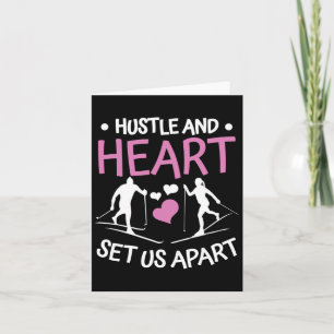Biathlon Hustle And Heart Unterscheidet Uns Cross Karte
