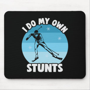 Biathlon Ich mache meine eigenen Stunts Cross Coun Mousepad
