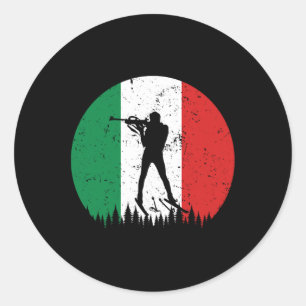 Biathlon Italien Weltmeisterschaft Winter Sport La Runder Aufkleber