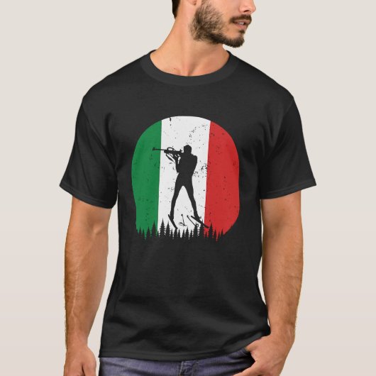 Biathlon Italy World Cup Winter Sport Land IT Ital T-Shirt (Vorderseite)