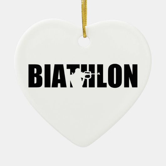 Biathlon Keramikornament (Vorne)