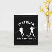 Biathlon Langlauf und Zielschießen mit Wit Karte (Gelbe Blume)