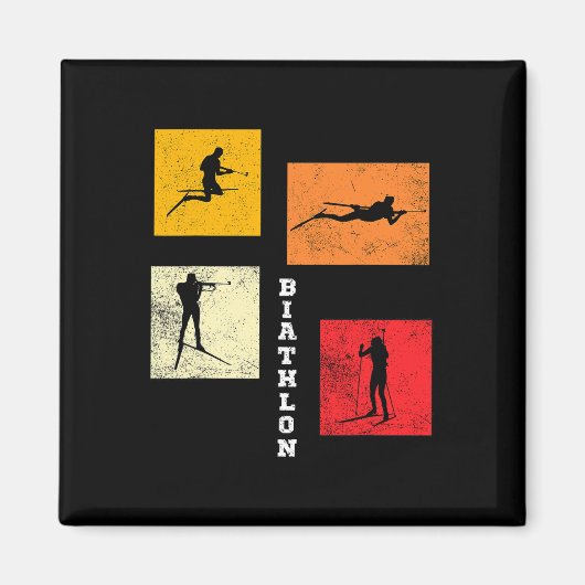 Biathlon Langlaufloipe Biathlete Magnet (Vorne)