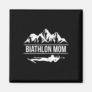 Biathlon Mama Biathlon Skifahren Magnet