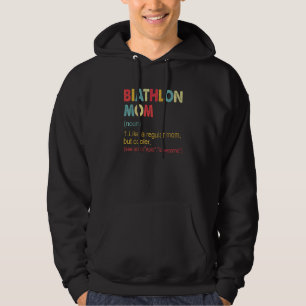 Biathlon Mama Definition Biathlon Mama für Frauen Hoodie