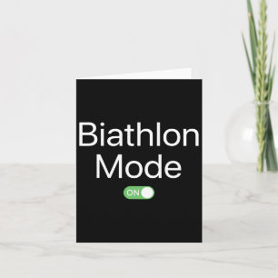 Biathlon Mode on Sports Athlete Smartphone Design Karte