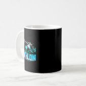 Biathlon Mountains Wintersportgeschenk Kaffeetasse (Vorderseite Links)