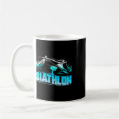 Biathlon Mountains Wintersportgeschenk Kaffeetasse (Links)