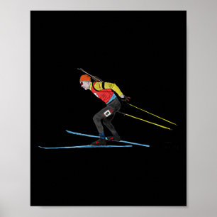 Biathlon Nordic Nordic Nordic Wintersport Poster