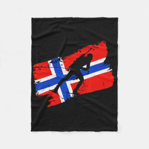 Biathlon Norwegen Flag Norweigan Cross Country Ski Fleecedecke