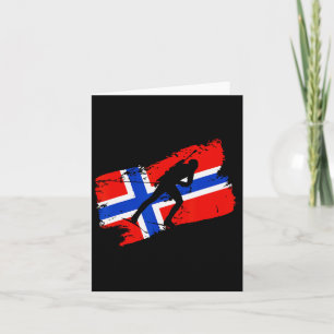 Biathlon Norwegen Flag Norweigan Cross Country Ski Karte