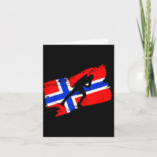Biathlon Norwegen Flagge norwegischer Skilanglauf Karte
