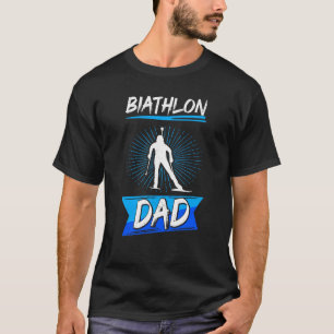 Biathlon Papa sport Wintersport Biathlete Skifahre T-Shirt