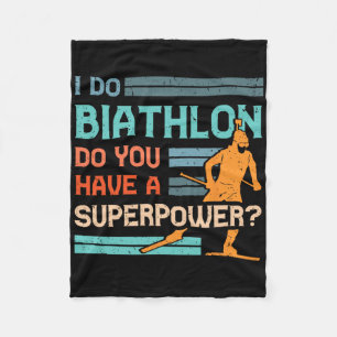 Biathlon Player Athlete Wintersport Skigebiet Fleecedecke