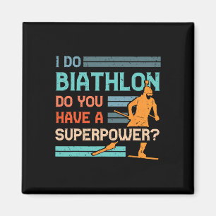 Biathlon Player Athlete Wintersport Skigebiet Magnet