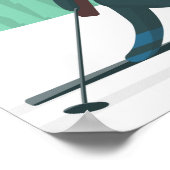 Biathlon Poster - Stellen Sie Ihren Text ein (Ecke)