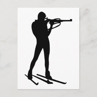 Biathlon Postkarte