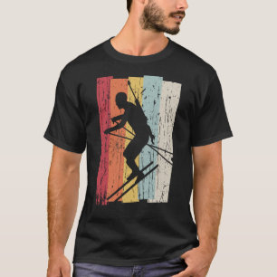 Biathlon Retro Wintersport Biathlete Cross Count T-Shirt