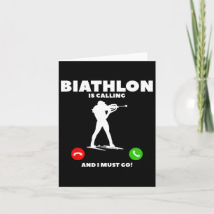 Biathlon ruft an und ich muss Biathleten 1 machen Karte