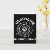 Biathlon Ruhpolding Target Karte (Gelbe Blume)